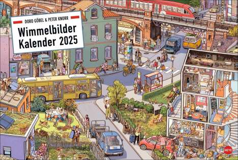 Doro Göbel: Göbel &amp; Knorr Wimmelbilder Edition Kalender 2025, Kalender