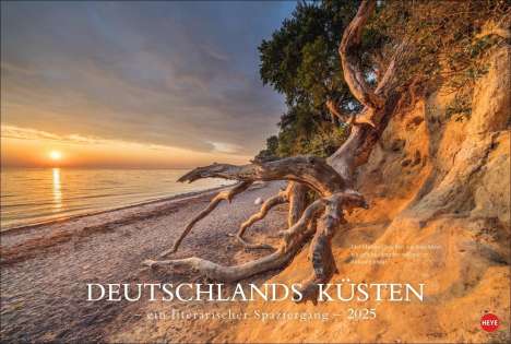 Deutschlands Küsten - Ein literarischer Spaziergang Kalender 2025 - Ein literarischer Spaziergang, Kalender