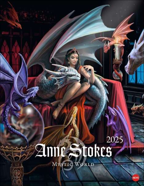 Anne Stokes: Anne Stokes: Mystic World Posterkalender 2025, Kalender