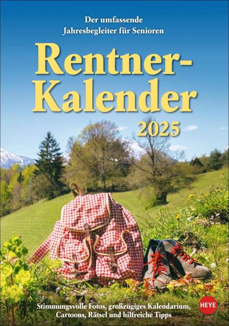 Rentnerkalender 2025, Kalender