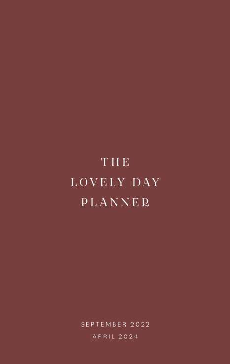Lina Marie Walbracht: The Lovely Day Planner, Buch