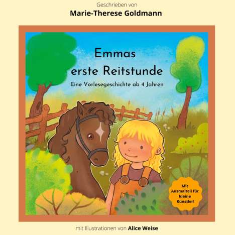 Marie-Therese Goldmann: Emmas erste Reitstunde, Buch
