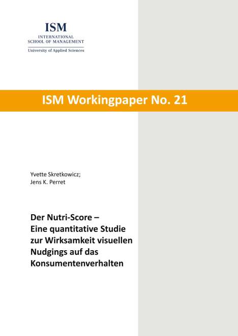Yvette Skretkowicz: Der Nutri-Score, Buch