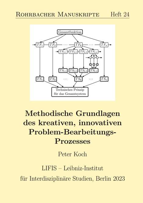 Peter Koch: Methodische Grundlagen des kreativen, innovativen Problem-Bearbeitungs-Prozesses, Buch