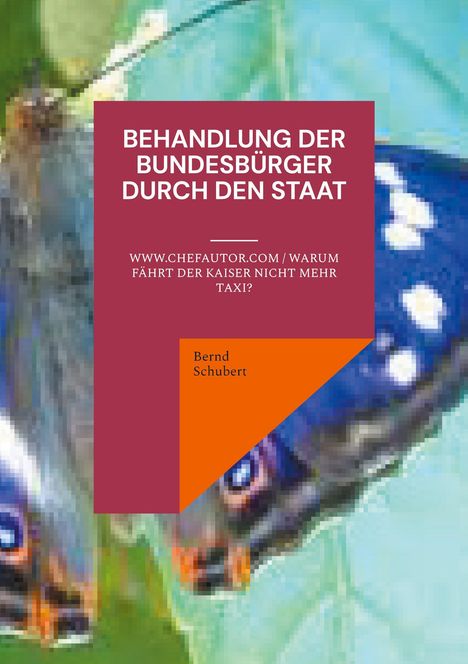 Bernd Schubert: Behandlung der Bundesbürger durch den Staat, Buch