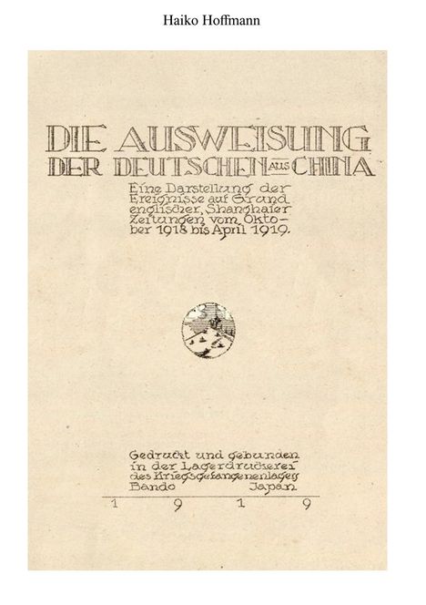 Die Ausweisung der Deutschen aus China, Buch