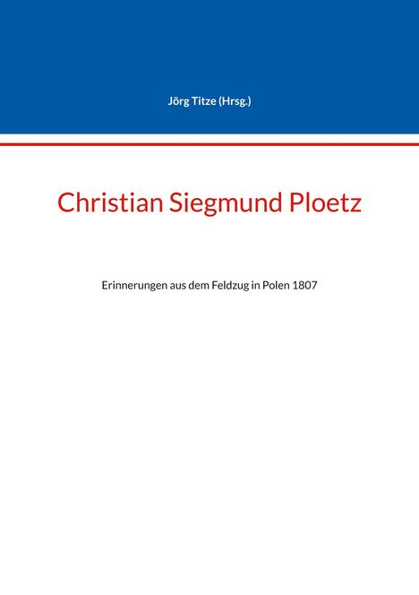 Christian Siegmund Ploetz, Buch
