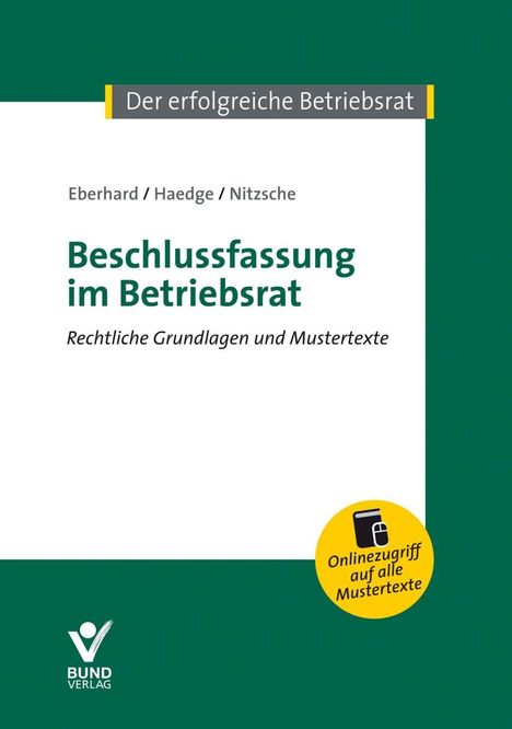 Klaus Eberhard: Eberhard, K: Beschlussfassung im Betriebsrat, Buch