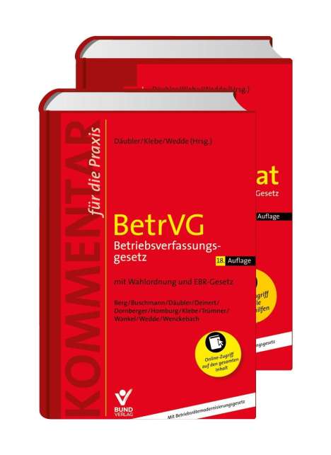 Kombi-Paket BetrVG (18. Auflage) + Arbeitshilfen (5. Aufl.), Buch