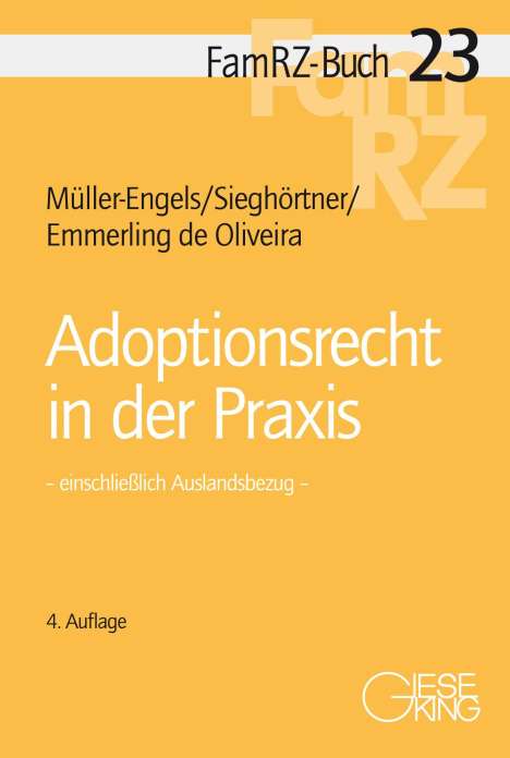 Gabriele Müller-Engels: Adoptionsrecht in der Praxis, Buch