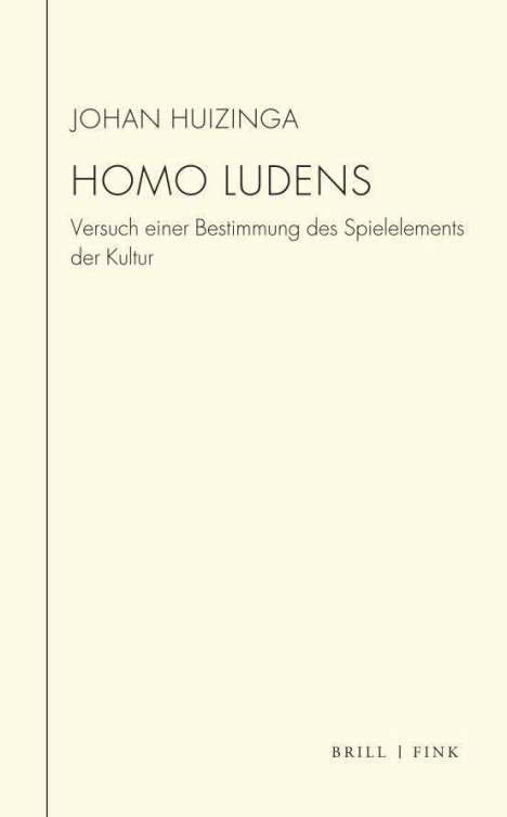 Johan Huizinga: Homo Ludens, Buch