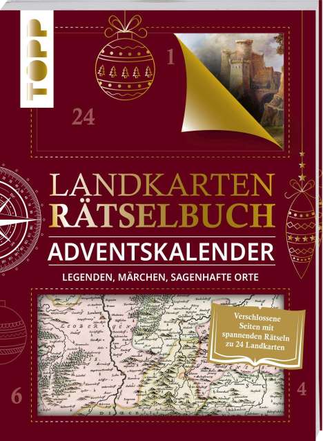 Norbert Pautner: Landkarten Rätselbuch Adventskalender. Legenden, Märchen, sagenhafte Orte, Buch