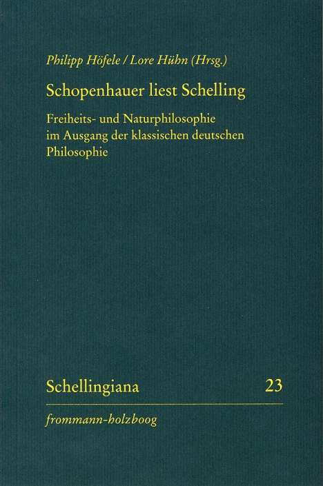 Schopenhauer liest Schelling, Buch