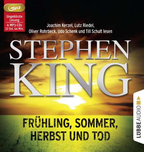 Stephen King: Frühling, Sommer, Herbst und Tod, 4 CDs