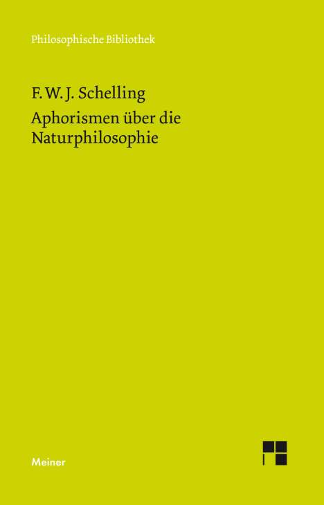 Friedrich Wilhelm Joseph Schelling: Aphorismen über die Naturphilosophie, Buch