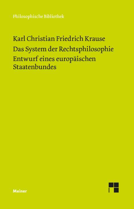 Karl Christian Friedrich Krause: Rechtsphilosophie, Buch