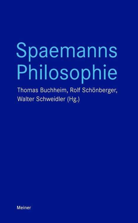 Spaemanns Philosophie, Buch