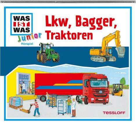 Was ist was Junior Hörspiel-CD: Lkw, Bagger, Traktoren, CD
