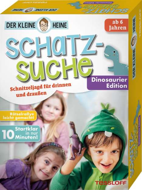 Stefan Heine: Der kleine Heine. Schatzsuche. Dinosaurier Edition. Schnitzeljagd für drinnen und draußen, Spiele