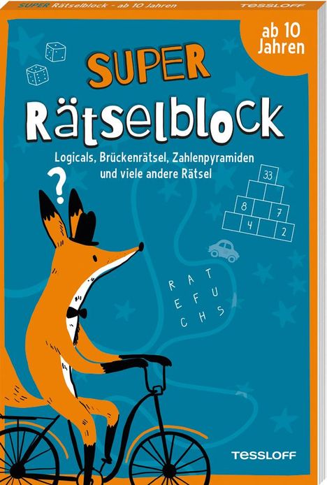 Stefan Heine: Super Rätselblock ab 10 Jahren.Logicals, Brückenrätsel, Zahlenpyramiden und viele andere Rätsel, Buch