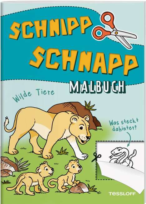 Schnipp Schnapp Malbuch. Wilde Tiere. Was steckt dahinter?, Buch