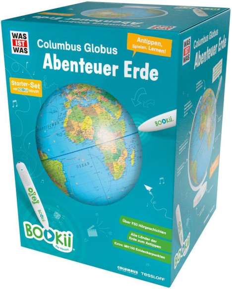 Manfred Baur: BOOKii WAS IST WAS Columbus Globus "Abenteuer Erde". Mit Hörstift, Diverse