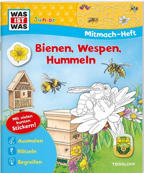 WAS IST WAS Junior Mitmach-Heft Bienen, Wespen, Hummeln, Buch