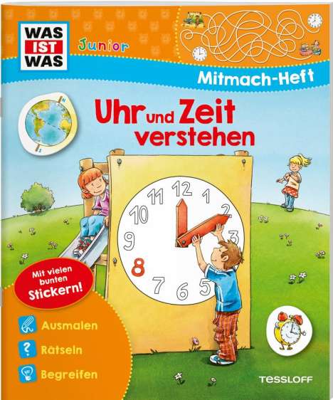 Tatjana Marti: WAS IST WAS Junior Mitmach-Heft Uhr und Zeit verstehen, Buch