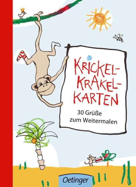 Krickel-Krakel-Karten 30 Grüsse zum Weitermalen, Buch
