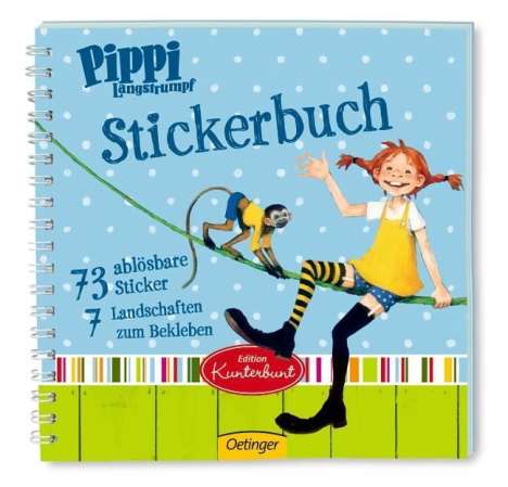 Astrid Lindgren: Pippi Langstrumpf Stickerbuch, Buch