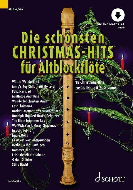 Die schönsten Christmas-Hits für Alt-Blockflöte, Buch