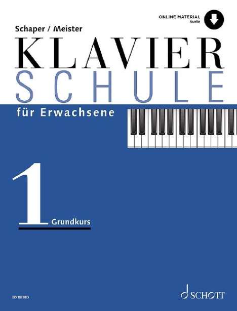 Konrad Meister: Klavierschule für Erwachsene, Buch