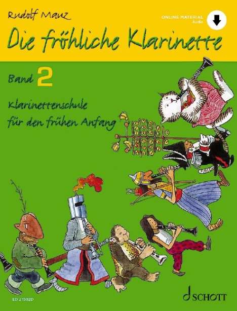 Rudolf Mauz: Die fröhliche Klarinette Band 2, Buch