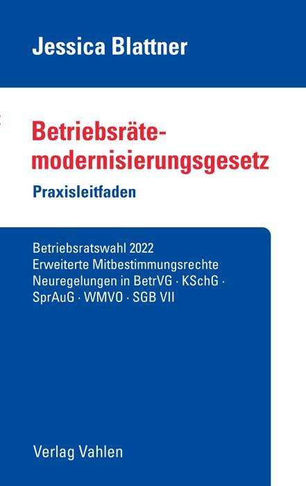 Jessica Blattner: Betriebsrätemodernisierungsgesetz, Buch
