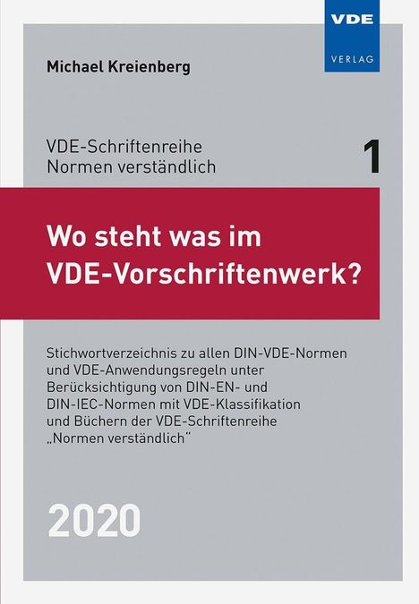 Michael Kreienberg: Wo steht was im VDE-Vorschriftenwerk? 2020, Buch