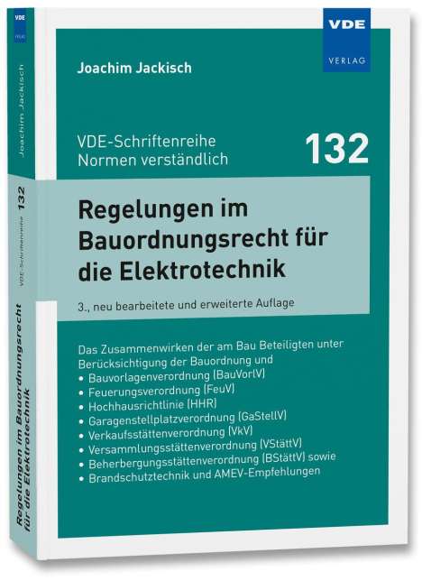 Joachim Jackisch: Regelungen im Bauordnungsrecht für die Elektrotechnik, Buch
