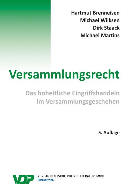 Hartmut Brenneisen: Versammlungsrecht, Buch