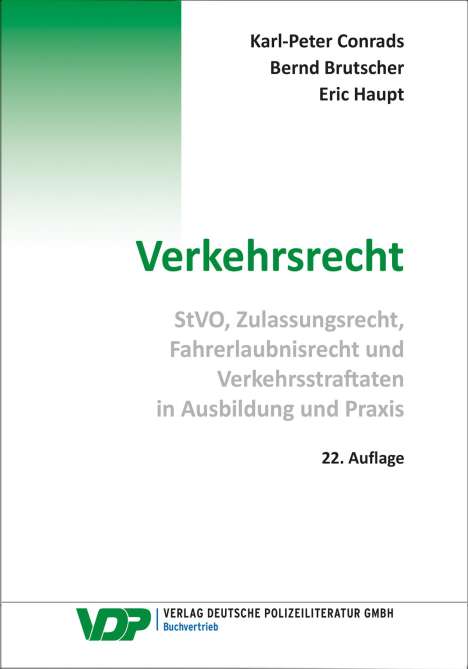 Karl-Peter Conrads: Verkehrsrecht, Buch