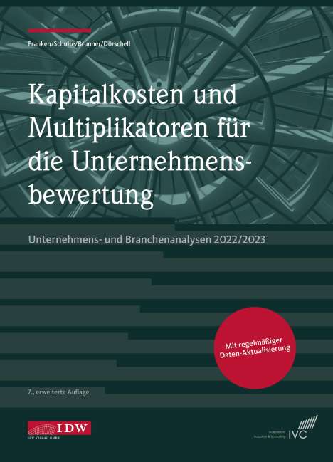 Kapitalkosten und Multiplikatoren f.d. Bewertung, Buch
