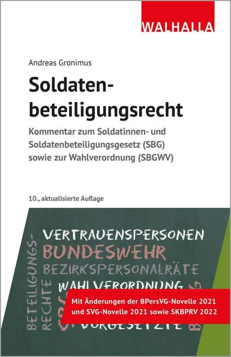 Andreas Gronimus: Soldatenbeteiligungsrecht, Buch