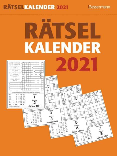 Eberhard Krüger: Krüger, E: Rätselkalender 2021 Abreißkalender, Kalender