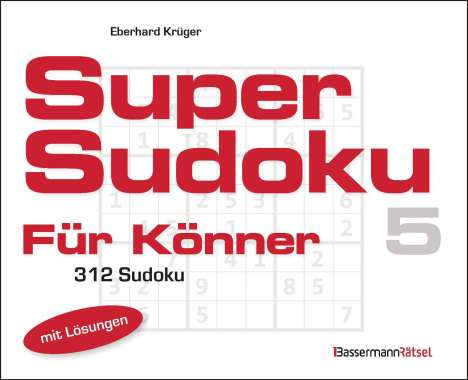 Eberhard Krüger: Krüger, E: Supersudoku für Könner 5, Buch
