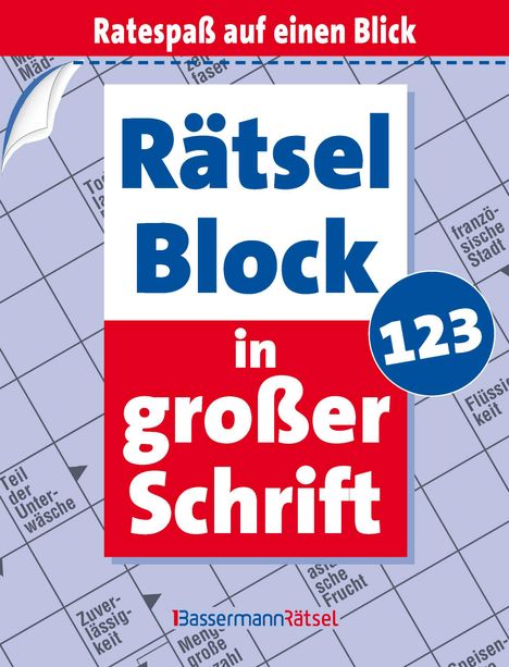 Eberhard Krüger: Rätselblock in großer Schrift 123 (5 Exemplare à 2,99 EUR), Buch