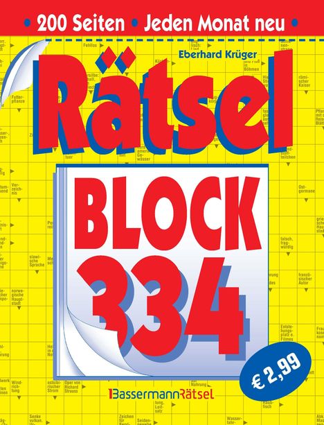 Eberhard Krüger: Rätselblock 334 (5 Exemplare à 2,99 EUR), Buch