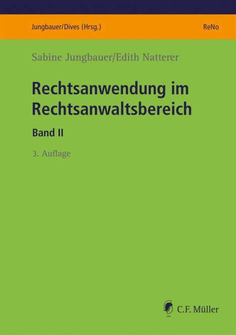 Sabine Jungbauer: Rechtsanwendung im Rechtsanwaltsbereich II, Buch