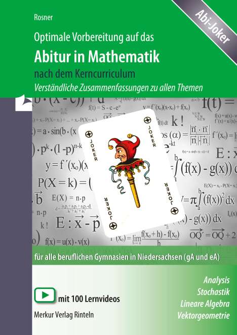 Stefan Rosner: Optimale Vorbereitung auf das Abitur in Mathematik NDS, Buch
