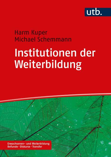 Harm Kuper: Institutionen der Weiterbildung, Buch
