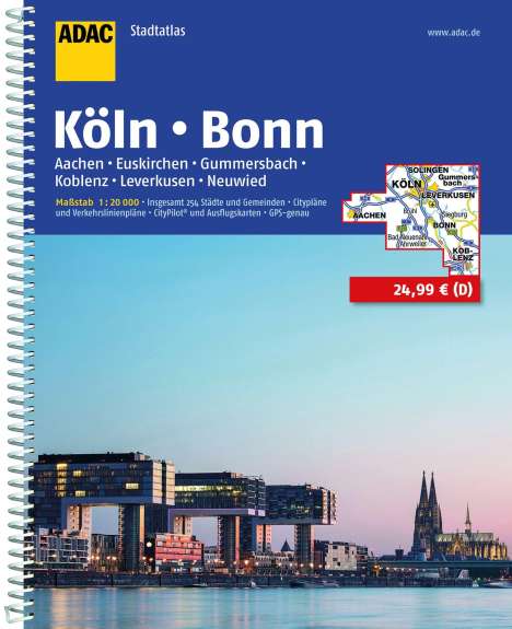 ADAC Stadtatlas Köln, Bonn 1:20 000, Buch