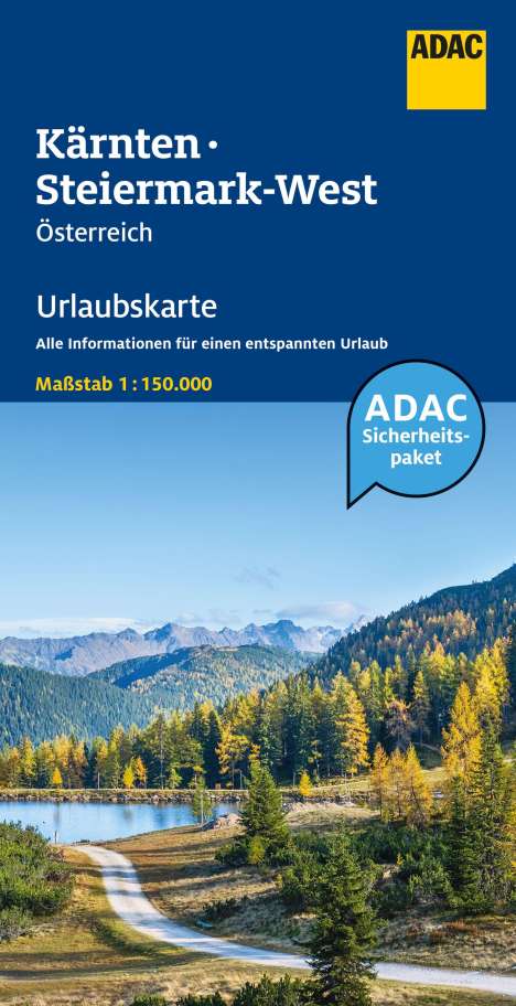 ADAC Urlaubskarte Österreich 04 Kärnten, Steiermark-West 1:150.000, Diverse