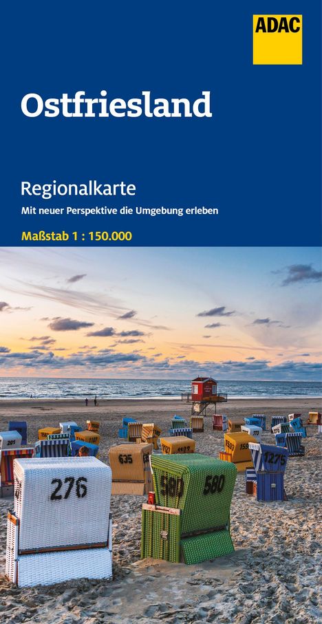 ADAC Regionalkarte 04 Ostfriesland 1:150.000, Karten